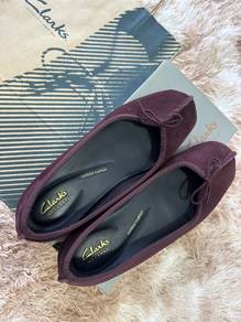 Clarks Woman FRECKLE ICE in Merlot Suede - UK 4.5