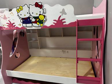 Katil 3 tingkat hello kitty untuk dijual