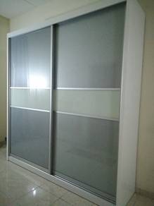 8ft x 8ft White Metallic Wardrobe – Clearance