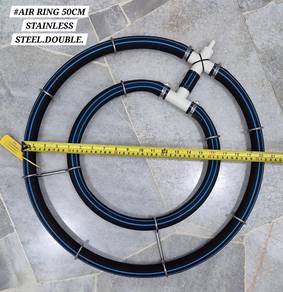 Air Ring 50cm Double Stainless Steel Pond Fish