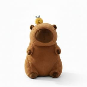 45cm Kawaii Capybara  with Bumblebee Plush Toy