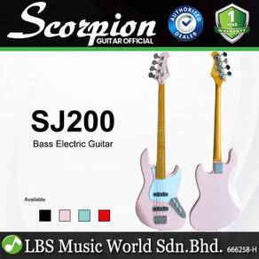 Scorpion SJ200 Bass Deluxe Series 4 Strings Pink