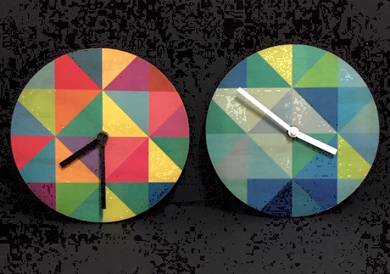 Objectify Grid Wall Clock - New Zealand Product
