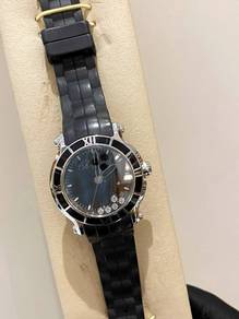 2015 Happy Sport 5 Floating Diamonds Black Ceramic