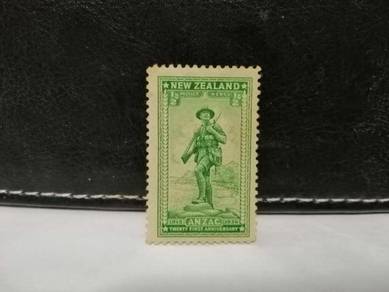1936 New Zealand Stamp Soldier ANZAC Gallipoli