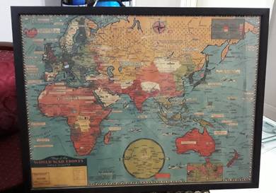 Map Pic Frame 21 x 28 Inches
