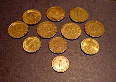 Bundesrepublik Deutshland Pfennig 1950 - 1980s