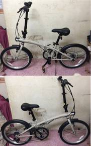 BTWIN Folding Bike Tilt 120 basikal 20inch 6 speed