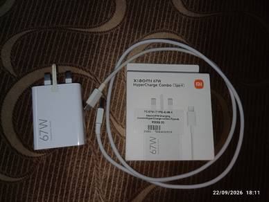 xiaomi 67Watt charger & cable