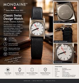 Mondaine Swiss Watch Lady