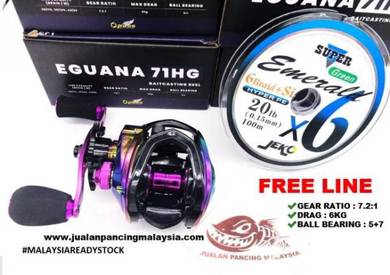 Opass eguana 71hg bait casting reel , left