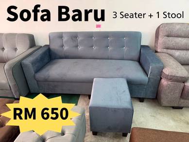 Sofa Baru 3 Seate + 1 Stool
