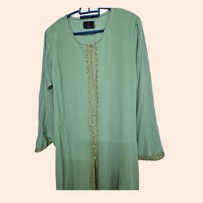 Mint Green Woman Jubah