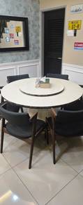 Marble dining table set for sale