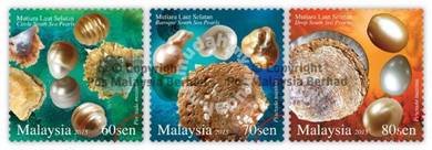 Mint Stamp Pearls Malaysia 2015