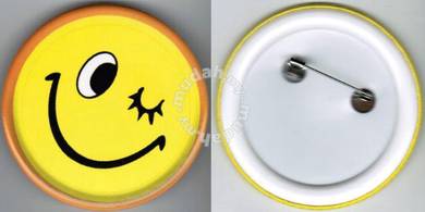 Smiley Happy face #36 Cartoon Button Badge 58mm