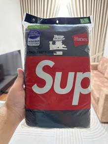 Brand New Supreme x Hanes T-Shirt Black XL