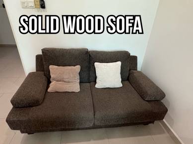 solid wood sofa like new