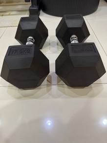 Vigor Fitness Hexagon Dumbbell 2x 17.5 KG