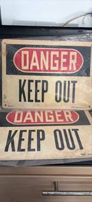 Vintage ‘Danger Keep Out’ Sign To Dispose!