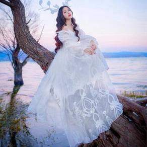 White prom wedding bridal dress gown RBP0217