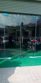 INSTALL GLASS WALL 12mm KALIS PECAH l dinding kaca