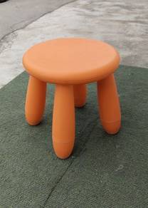 YD70AT Bangku IKEA MAMMUT Children Stool Orange