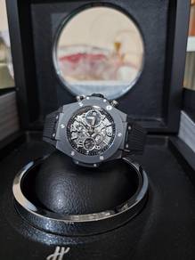 Hublot Unico Black Rubber Strap