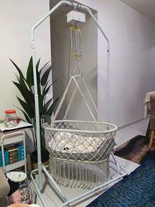 Buaian Baby Macrame Premium + Auto Swing Motor 
