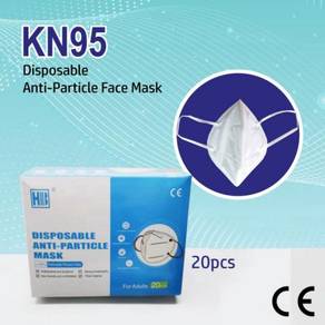 PPE Medical KN95 Face Mask Non Woven 4Ply 20Pcs