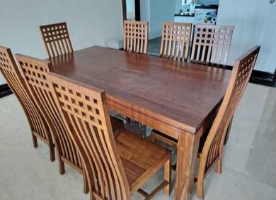 Set Meja Makan Jati