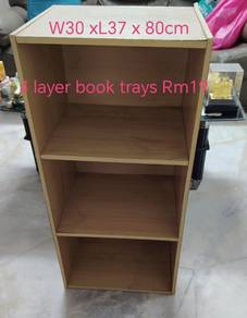 4 layer Book Shields Rack