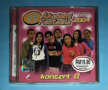 AF AKADEMI FANTASIA 2004 KONSERT 8 VCD VIDEO Cd