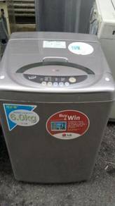 Washing Machine Grey 6kg Automatic LG Mesin Basuh