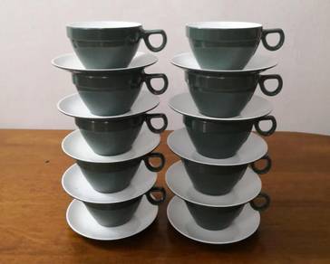 Cawan piring MAS noritake melamine cup saucer
