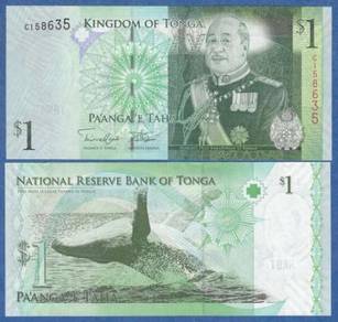 TONGA 1 Pa'anga P 37 New Signature 2014 UNC