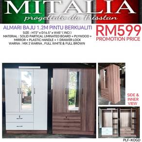 Almari Baju Murah | Kabinet Baju Murah | Rak Baju