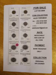 Coins Collection (Singapore, UK, Hong Kong, Austra