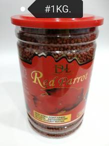 DL Blood Red Parrot 1kg Fish Food Aquarium Ikan