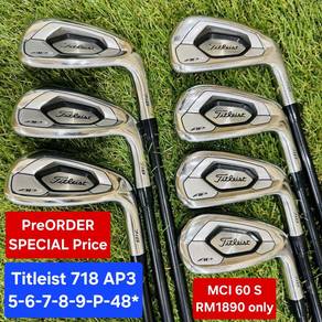 PreORDER🔥7pcs Titleist 718 AP3 (5-P-48*) MCI 60 S