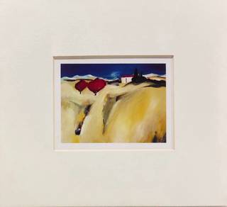 Countryside Expressionist Landscape Framed 📢