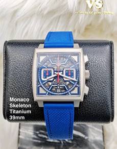 Tag Heuer Monaco Skeleton Titanium 39mm blue