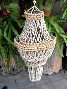 Hand Crafted Sea Shell Chandelier - 29 inches Long