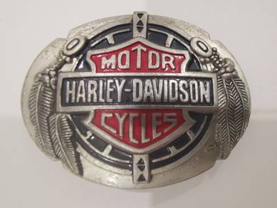 Belt Buckle - Harley Davidson Feather