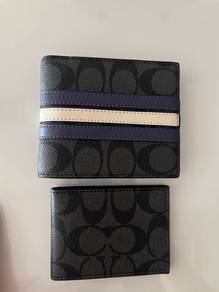 coach line design set with card holder