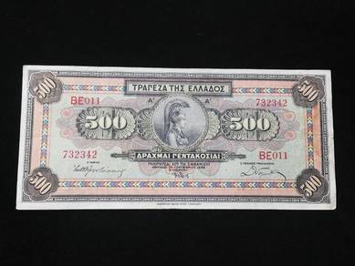 Greece 500 Drachmai 1932 - 732342 ef