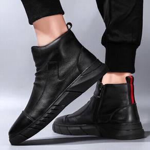 High Cut PU Leather Boots
