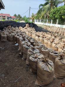 Sekam bakar mentah cocopeat guni besar