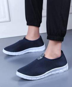 S0266 Blue Breathable Sports Slip Ons Water Shoes