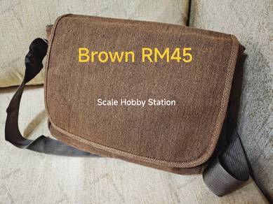 Vintage Canvas Sling Bag (Brown)